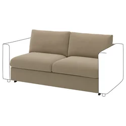 VIMLE Dvosed sofa ležaj, Johanneshov smeđebež