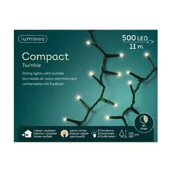 LUMINEO Lampice za jelku sa 500 LED dioda toplo belih compact twinkle 1100cm