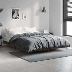 Okvir za krevet boja hrasta 135x190 cm konstruirano drvo