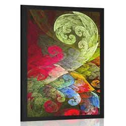 Plakat čarobni abstraktni pastelni listi - 20x30 no frame