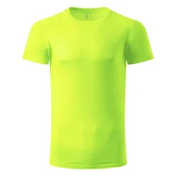 EXPLODE RECORD muška sportska majica sa raglan rukavima Boja: Neon žuta Veličina: XS