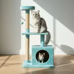 Paws & Whiskers Kućica za mačke, Tirkizna