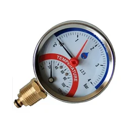 shumee Termomanometer 10 bar 120°C stranski vhod 1/2”