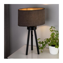 Duolla - Stona lampa OVAL 1xE27/15W/230V, prečnik 30 cm, braon