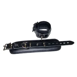 Mister B Essential Leather Lockable Ankle Restraints Black