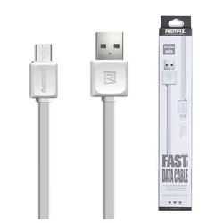 Remax Kabl za brzo punjenje i prenos podataka RC-008M, Micro USB, 1 m, Bijeli