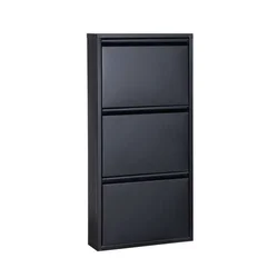 HANAH HOME Ormar za cipele Torino 3 Black