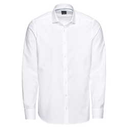 OLYMP Poslovna srajca Level 5 Uni Twill, bela