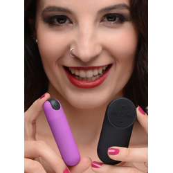 Bang! Vibrating Bullet with Remote Control Purple