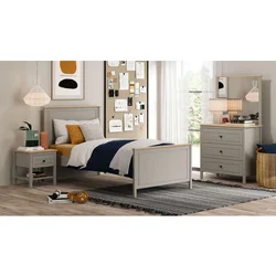 Hanah Home Sento Mm1.43.24.U1 krevet za decu, za dušek 120 × 200 cm, sivi hrast