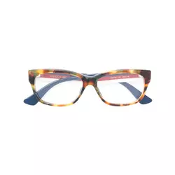 Gucci Eyewear-tortoiseshell square frame sunglasses-women-Brown