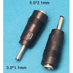 GMB NPC-5.2x2.5mm 3.0x1.1mm DC to DC 20V Connector Black (L)