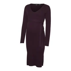 Vero Moda Maternity Pletena obleka VMMSaba  vinsko rdeča
