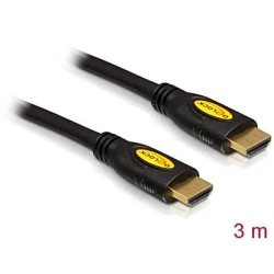 Kabel DELOCK, HDMI A (M) na HDMI A (M), High Speed z Ethernet 4K, 3m