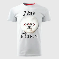 MAJICE BRE Muška majica BICHON bela