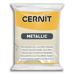 Cernit Polymer Clay Metallic Polimerna masa Yellow 56 g
