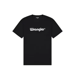 WRANGLER Majica črna/bela