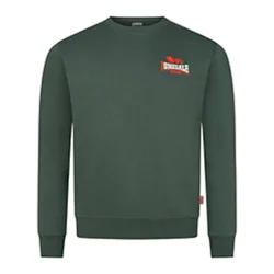 LONSDALE Majica Lympstone temno zelena/rdeča/bela