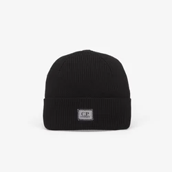 Kapa C.P. Company Extrafine Merino Wool Beanie Black Universal
