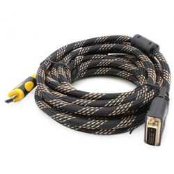 3G (71618) kabl HDMI (muški) na DVI (muški) 5m crno-zlatni