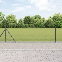 Zavareno žičano ogradno mreža s betonskom podlogom 100 x 0,6 m