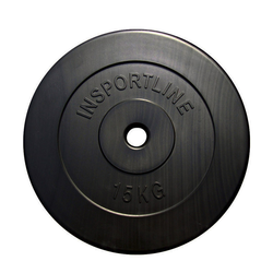 Plastični pločasti uteg Insportline CEM 15 kg (1 kom)