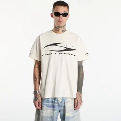 Majice Hellstar H Cursive Logo T-Shirt UNISEX White XL
