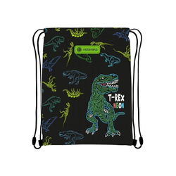 Astrabag Torba za patike za dečake T-Rex Neon, 40 x 33 cm, Crno-zelena
