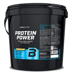 BIOTECHUSA Miks više vrsta proteina i kreatina Protein Power, Vanila, 4kg