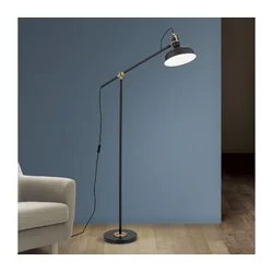 Orion Stl 12-1192/1 - Podna lampa SCHILLER 1xE27/40W/230V crna/bronza