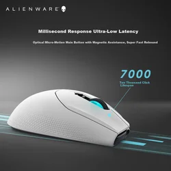 Alienware Bežični gaming miš, 2.4GHz, Beli