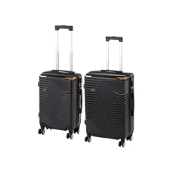 Komplet kovčkov TraveLux Urban IX na kolesih črne barve