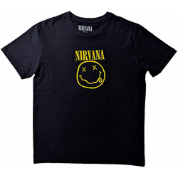 Nirvana Majica Yellow Smiley Flower Sniffin Unisex Black XL