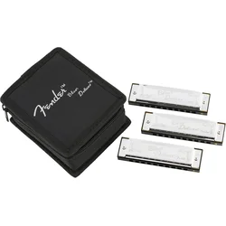 Fender Blues Deluxe Harmonica 3 Pack