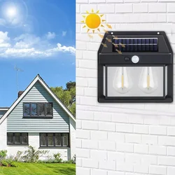 Solarna lampa za dvorište u obliku sijalice 2 sijalice