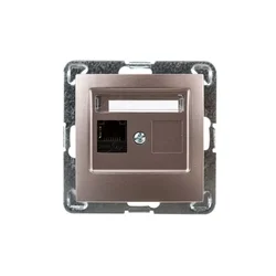 COS.PEL IMPRESJA Enojna računalniška vtičnica RJ45 cat.5e MMC titan GPK-1Y/K/m/23