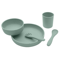 Kikka Boo silikonsti set za hranjenje 5/1, Sage
