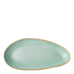 Ovalni krožnik Sand tyrkysový 41 cm – Gaya - 451960