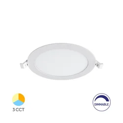 Braytron Ugradni LED panel BRY-SMD-CRP-12W-KRUG-DIMABILNI-8INC-BELI-3U1