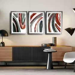 Wallity Dekorativne uramljene slike, 38x53cm, 3 komada, Šarene