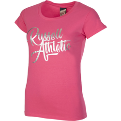 Russell Athletic S/S SCRIPT CREW NECK TEE SHIRT, ženska majica, pink
