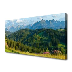 tulup.si Slika na platnu Mount forest narava 120x60 cm