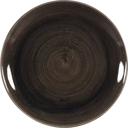 CHURCHILL Stonecast Iron Black plitev krožnik, premer: 260 mm (12 kos)