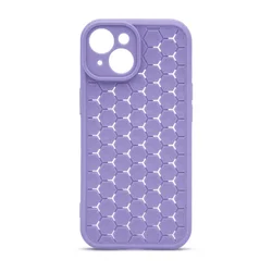 Futrola Honeycomb Color za Iphone 15, Svetloljubičasta