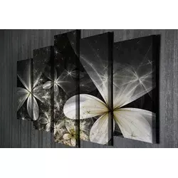 Wallity Dekorativne slike na platnu, 70x20cm, 5 komada, Šarene