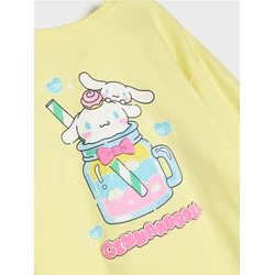 Sinsay - Dukserica s okruglim izrezom i printom Cinnamoroll - žuto