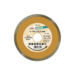 WOLFCRAFT Dijamantska rezna ploča za ugaone brusilice Standard, 180 mm, 8383000