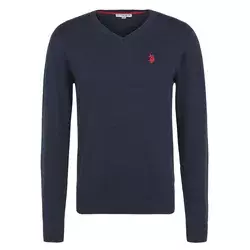 U.S. POLO ASSN. Pulover  marine / rdeča