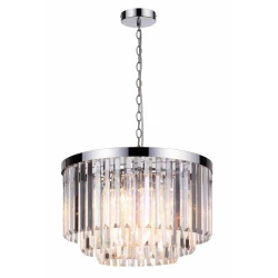 Luster na lancu VETRO 5xE14/60W/230V sjajni hrom