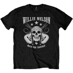 Willie Nelson Majica Skull Unisex Black M